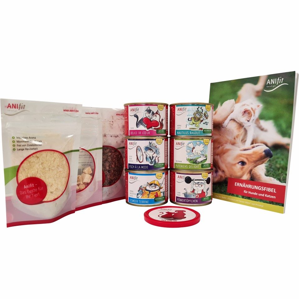 Anifit Probe-Paket für Katzen mit kleinen Nassfutter-Dosen