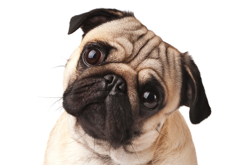 Kurznasige Hunde sind besonders anfällig für Tränenflecken