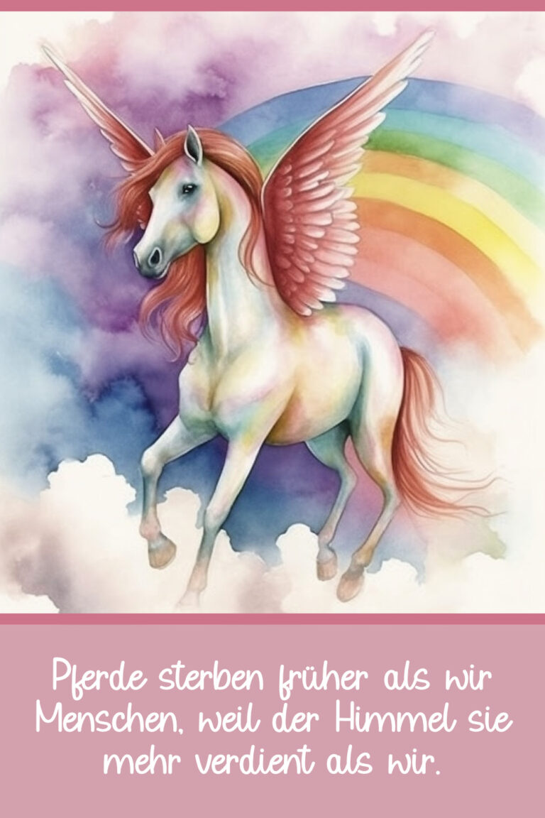 Trauersprüche für den Abschied vom verstorbenen Pferd